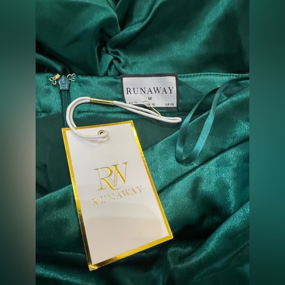 Runaway The Label | Emerald Green Strapless Mini Dress/Top| Size Medium 6 NWT - Picture 7 of 8